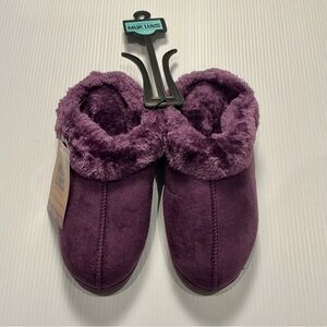 Muk Luks Women's Plush Purple Slippers Size Medium 7/8
